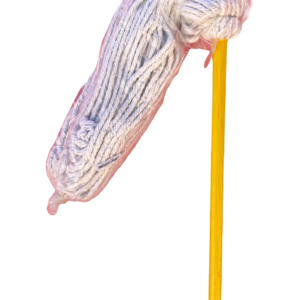 TRAPEADOR DE PABILO DE 600 GR APROX JUMBO + PALO AMARILLO. ATADO CON 12 PZAS.