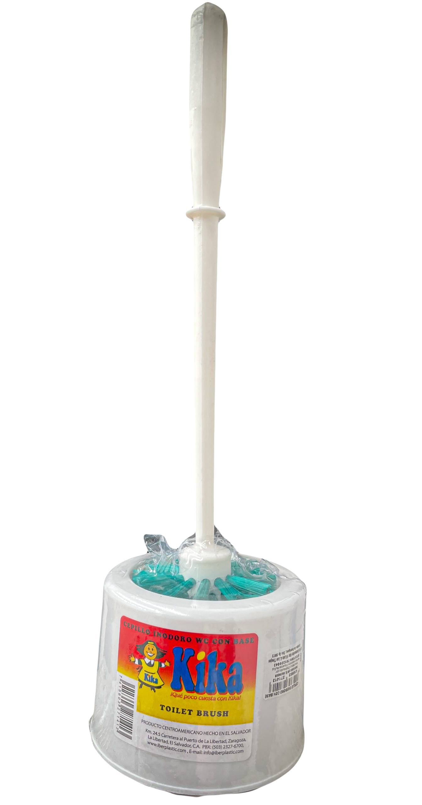 CEPILLO DE INODORO CON BASE, COLORES AZUL Y VERDE. CAJA CON 12 PZAS